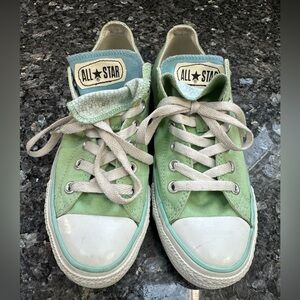 Converse Chuck Taylor’s All Stars Unisex Sea Foam Green Lace Up Low Tops Size 8